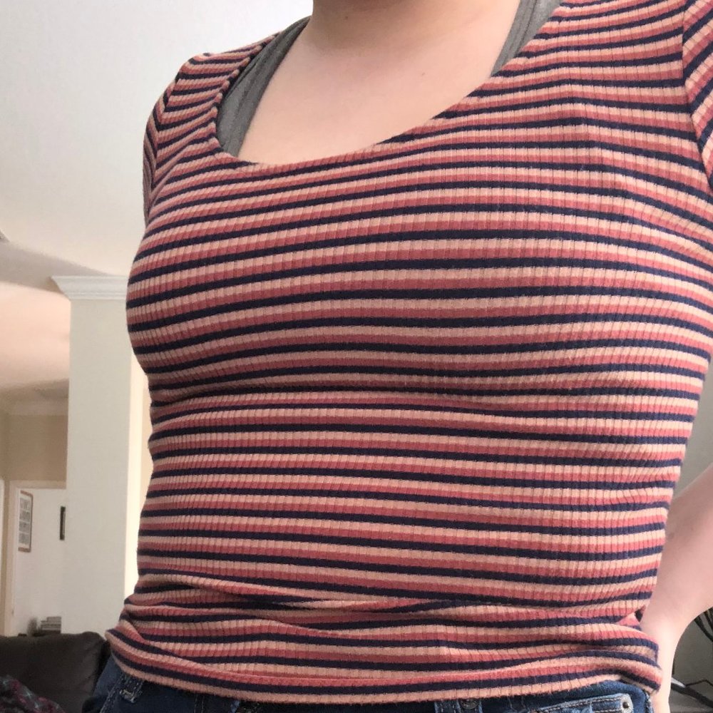 Striped Crop Top